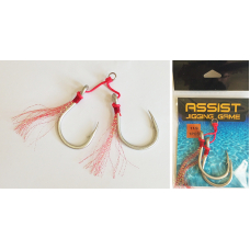 0181593 ДВОЙНЫЕ КРЮЧКИ ASSIST HOOK 11/0 для ловли пилькером с наживкой, усиленные